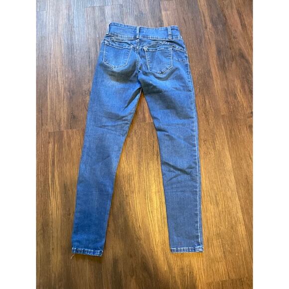 WAX Jean Butt I Love You Size 7 Denim Blue Jeans - Picture 4 of 5